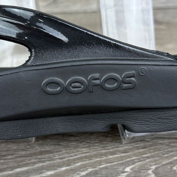 Oofos Oolala Triple Black Foam Women’s Size 10/EU 41 Recovery Flip Flop Sandals - Picture 11 of 11